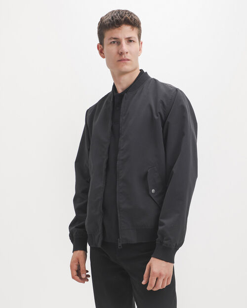Chamarra Bomber Negra