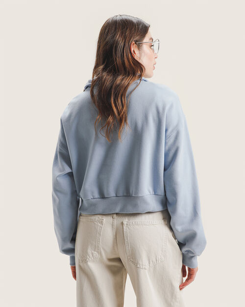 Sudadera Azul Cropped