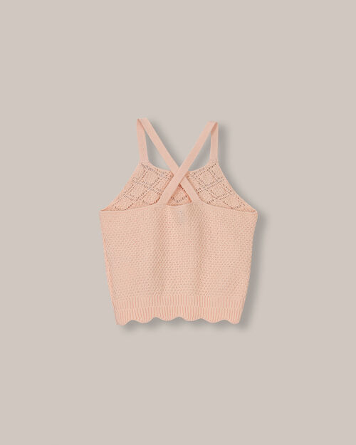 Crop Top De Tejido Crochet