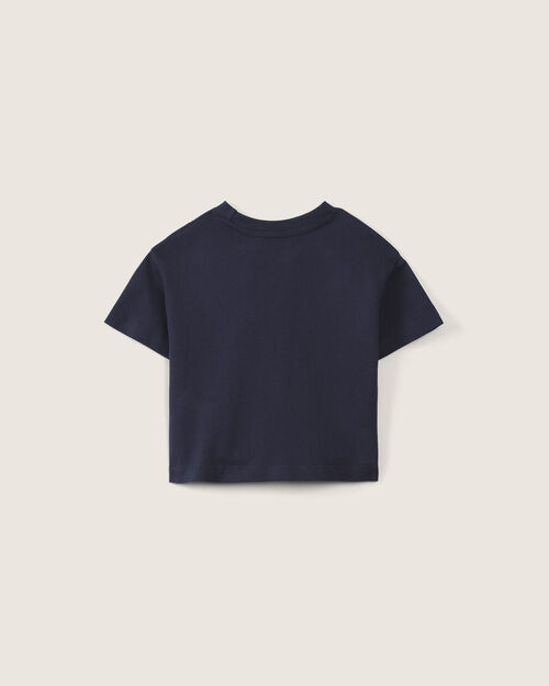 Playera Fit Boxy Azul