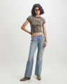 Playera Verde Baby Tee,VERDE CACTUS