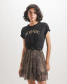 Playera Regular Verde,NEGRO