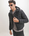 Chamarra Azul Gorro,NEGRO