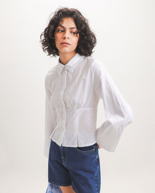 Camisa Blanca Cropped