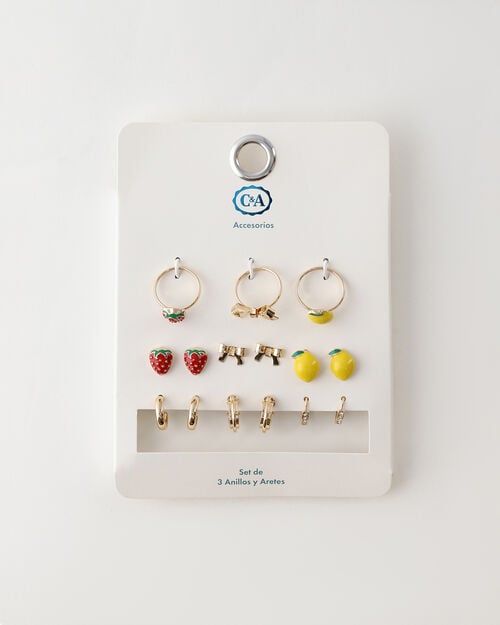 Set Aretes Frutas
