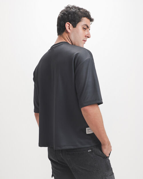 Playera Cropped Con Efecto