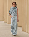 Pantalón Wide Leg Cargo,AZUL PASTEL