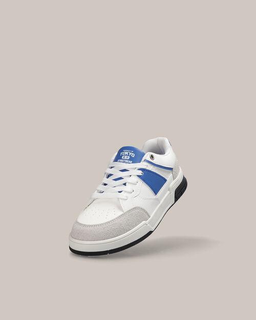 Tenis Retro Con Franja En Contraste