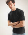 Playera Fit Relaxed Amarillo,NEGRO