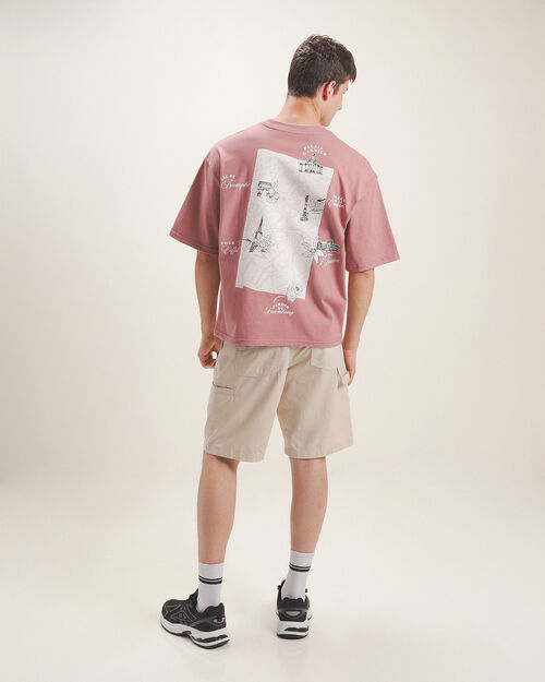 Playera Cropped Estampada