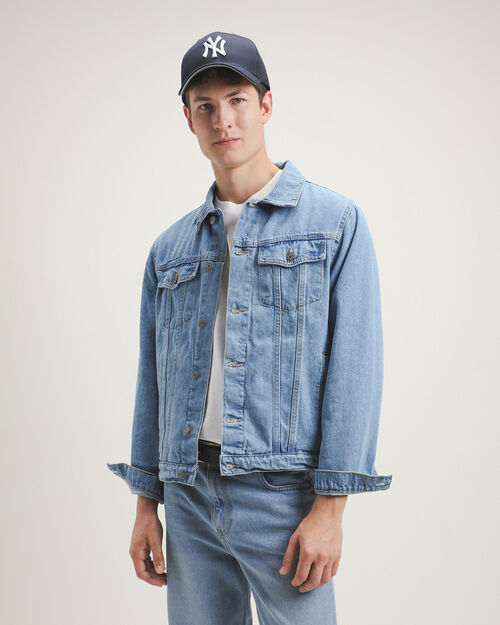 Chamarra Semiajustada Azul