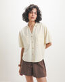 Camisa Amarilla Bolsillos,AMARILLO CLARO