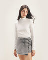 Top Cuello Alto,BLANCO HUESO