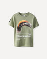 Playera Verde Jurassic World,VERDE EMPOLVADO