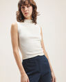 Top Beige Acanalado,BLANCO HUESO