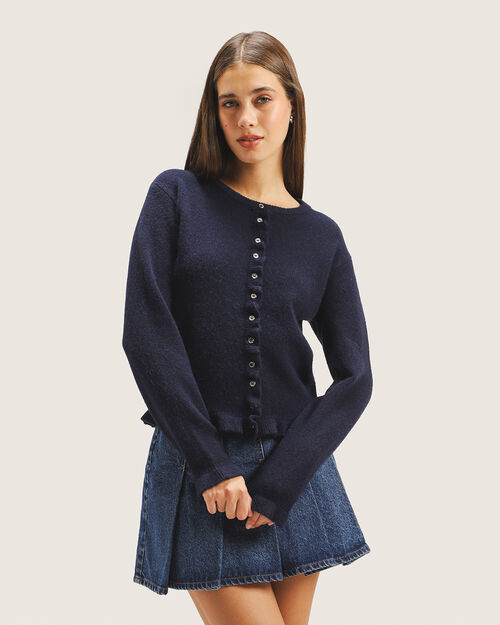 Su&eacute;ter Cerrado Azul