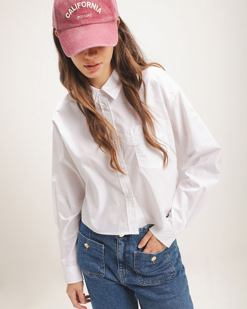 Camisa Cropped Blanca