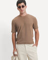 Playera Regular Beige,CAFE CLARO