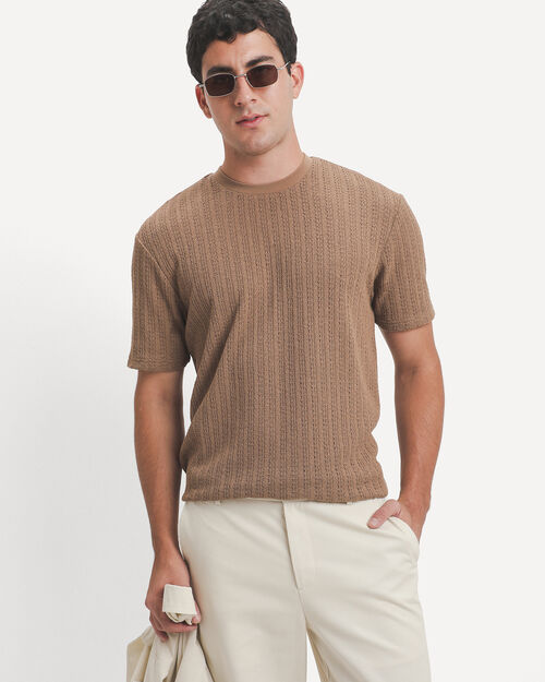 Playera Regular Beige