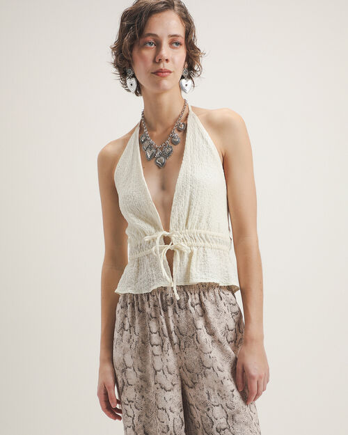 Blusa Halter Lazo