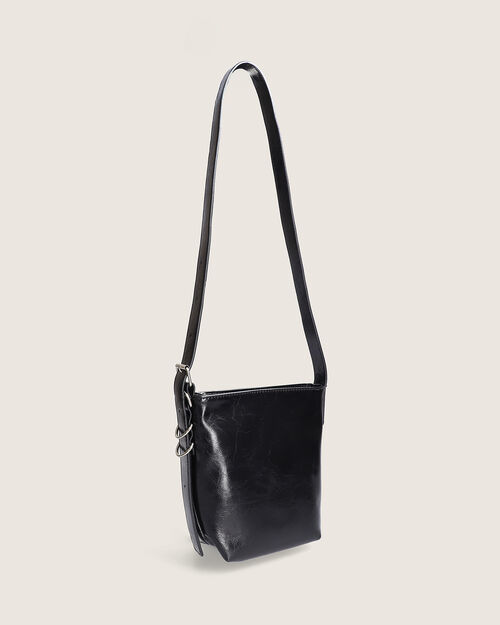 Bolso Negro Efecto Piel