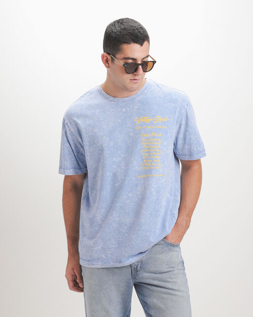 Playera Azul Relaxed