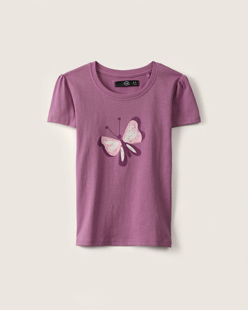 Playera Con Dise&ntilde;o Mariposa