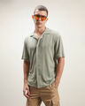 Camisa Fit Slim Beige,VERDE EMPOLVADO