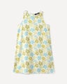 Vestido Estampado Flores,CRUDO