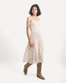Vestido Midi Tirantes,CRUDO