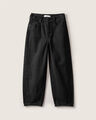 Jeans Fit Barrel Negro,NEGRO