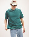 Playera Fit Relaxed Negra,VERDE BOSQUE