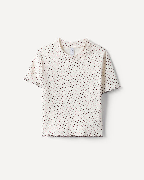 Playera Estampada Lunares