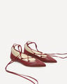 Zapato Negro Hebilla,ROJO VINO