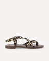 Sandalia Animal Print,CAFE CLARO