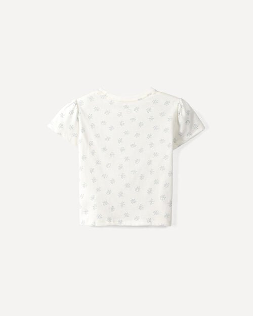 Playera Blanca Estampada