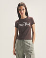 Playera B&aacute;sica Verde,CAFE OBSCURO