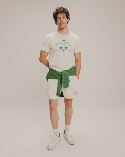 Playera Estampada Blanca