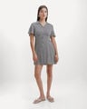 Vestido Azul De Rayas,AZUL MARINO