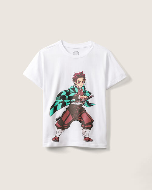 Playera Blanca Demon Slayer