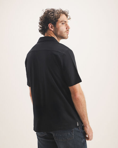 Camisa Negra Manga Corta