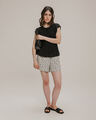 Blusa Olanes Beige,NEGRO