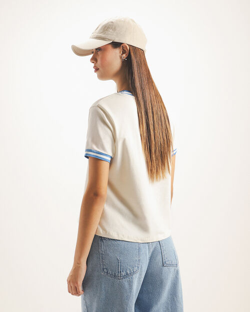 Playera Ringer Bordada