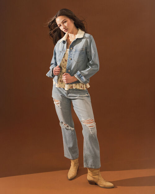 Jeans Cropped Destrucciones