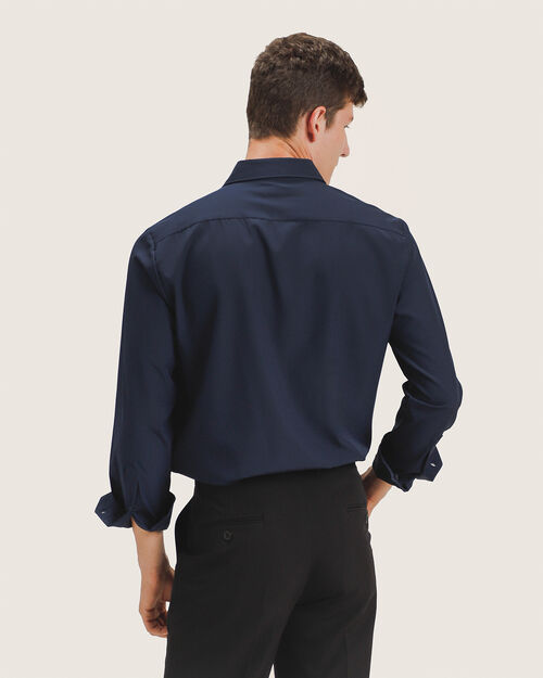 Camisa Azul Manga Larga