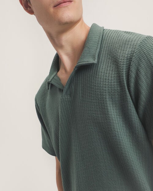 Polo Verde Manga Corta