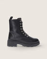 Botas Combat Brillos,NEGRO