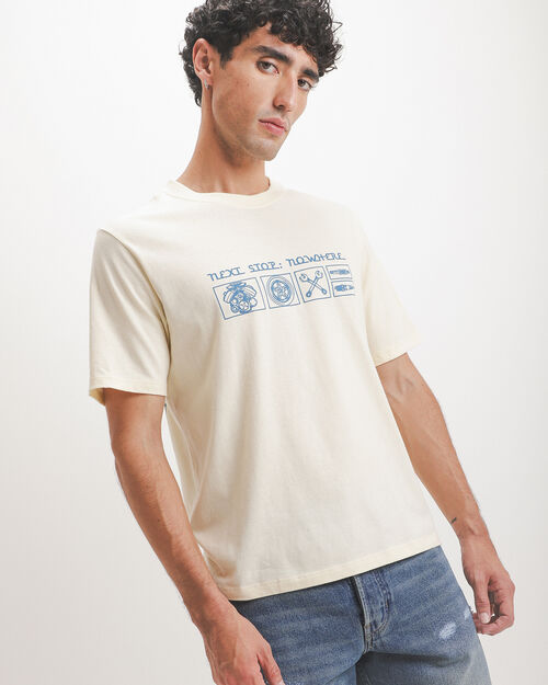 Playera Beige Gr&aacute;fico