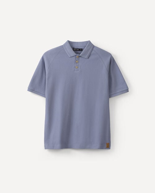 Polo Azul Tejido Punto