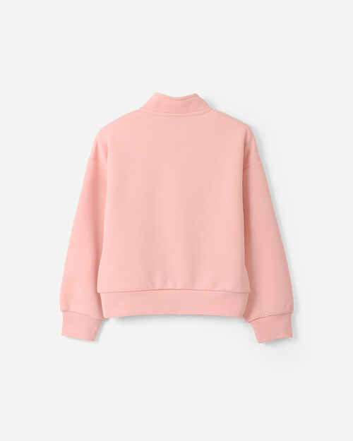 Sudadera Rosa Half Zipper